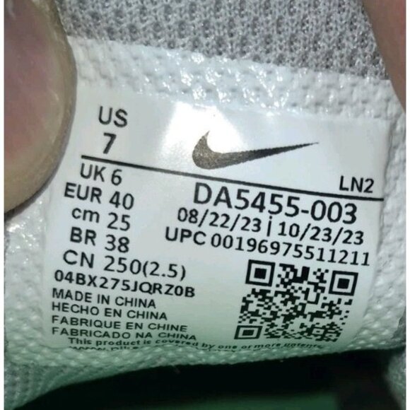 NIKE VAPOR EDGE SPEED 360 2 FOOTBALL CLEATS SILVER/BLACK MEN\'S SIZE 7 NEW main image 8